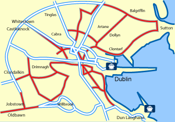 Dublin Ferry Port Map