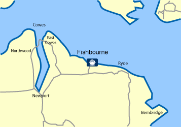 Fishbourne Ferry Port Map