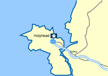 Holyhead Ferry Port Map