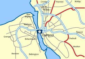 Liverpool Ferry Port Map