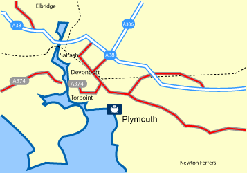 Plymouth Ferry Port Terminal Map