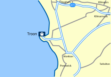 Troon Ferry Port Terminal Map